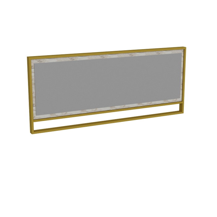 Hanah Home Espejo Decorativo Polka - Blanco y Dorado